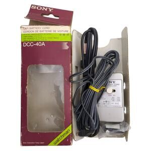 Sony Car Camera Cord With Stabilizer 878J DCC-40A Watchman 12V